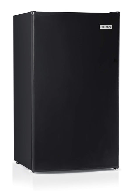 Igloo 3.2 Cu.Ft. Single Door Compact Refrigerator with Freezer - Slide Out Glass Shelf, Perfect for Homes, Offices, Dorms - Black Igloo