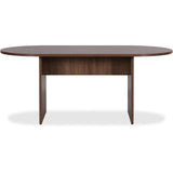 Lorell, LLR69988, Essentials Walnut Laminate Oval Conference Table, 1 Each Lorell