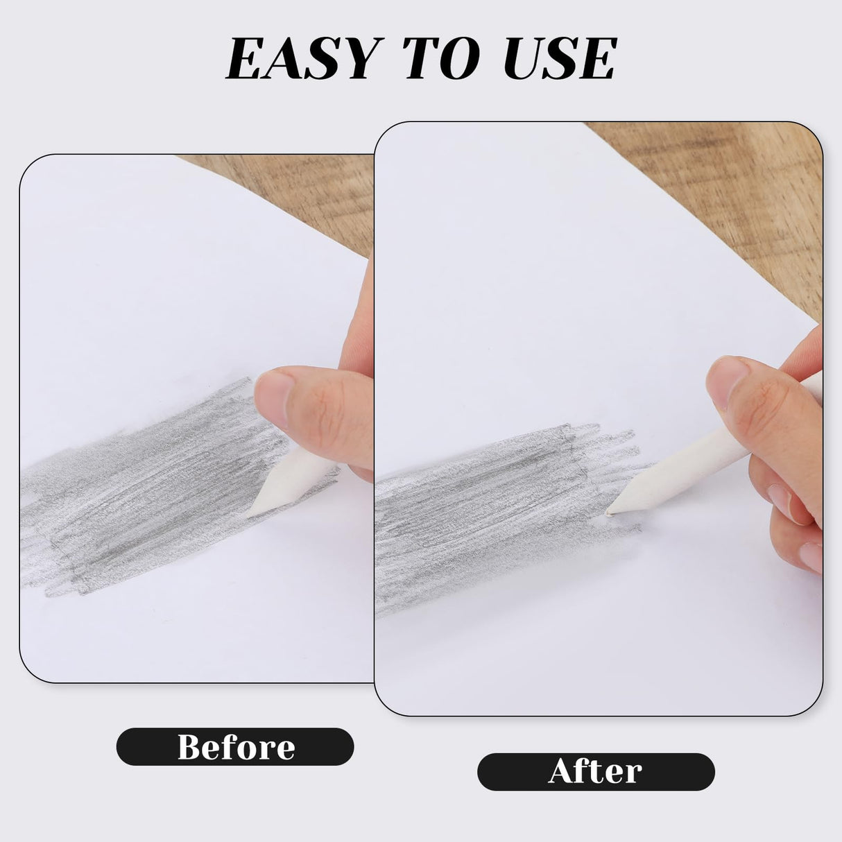 Blending Stump, 12 PCS Tortillions Blending Pencil Oil Pastel Blending Tools Shading Pencils Soft Paper Felts Sketch Blending Sticks for Artist Student Sketch Drawing Supplies (6 Sizes) Sliverdew