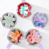 PYD Life 10 Pack Sublimation Ornaments Blanks Acrylic Floral 3.2" for Personalized Christmas Tree Home Decor Bulk PYD Life