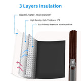 DALINDA Lunch Bag Lunch Box for Women Men Reusable Insulated Lunch Tote Bag, Handbags Case High Capacity for Travel Work Picnic,white DALINDA