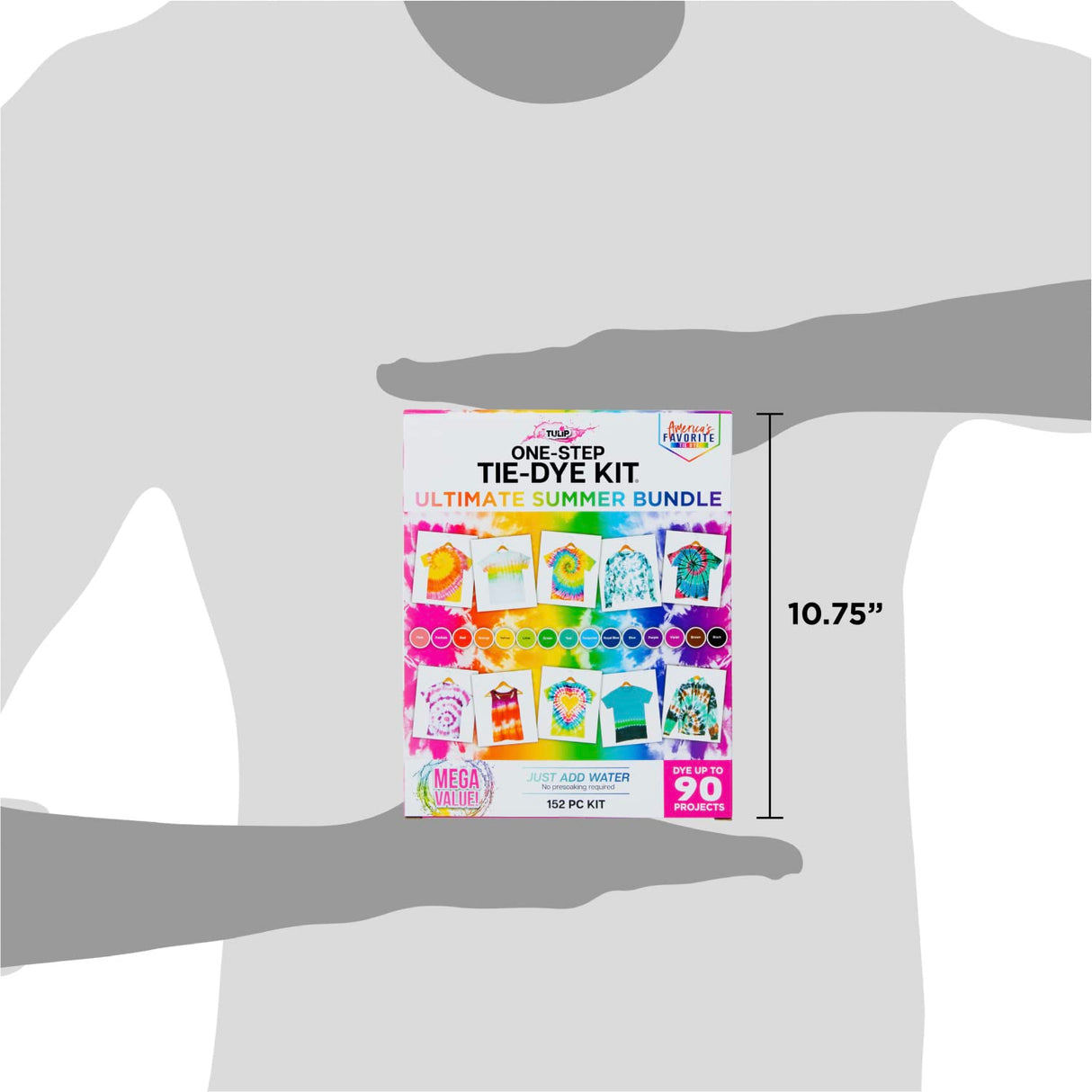 Tulip One-Step Tie-Dye Kit Ultimate Summer Bundle, Giant Classroom Pack, Tie Dye for Large Groups and Parties, Durable Results - Includes 30 Bottles, Comes with Easy Techniques for Beginners Tulip