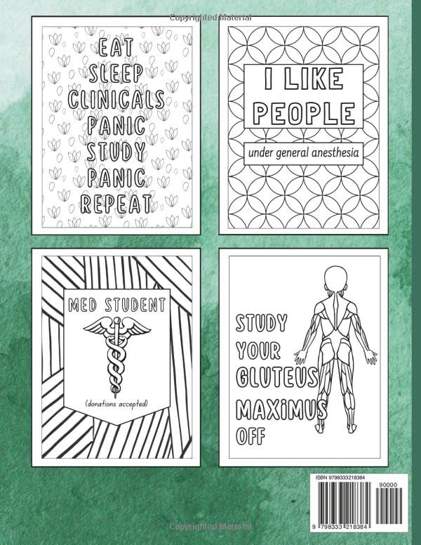 This Is My Medical School Coloring Book: a funny, inspiring, and relaxing adult coloring book for medical school students WoodArtSupply