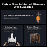 Creality K1C 3D Printer, 600mm/s Fast Speed Auto Leveling 3D Printers with AI Camera for 300°C Printing, Switchable Silent Mode Reliable Carbon Fiber 3D Printing 220 * 220 * 250mm Creality