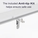 Furnify 71" Tall Pantry Storage Cabinet, Kitchen Pantry with High Gloss Doors, Modern Buffet Hutch Cabinet with Led Light and Adjustable Shelves for Dining Room, Living Room, White Furnify