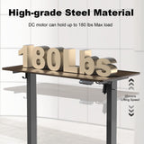 ExaDesk 48 * 24 Inches Electric Standing Desk, Adjustable Height Sit Stand Up Desk with 3 Memory Presets, Motorized Home Office Computer Gaming Workstation Desk, Espresso ExaDesk