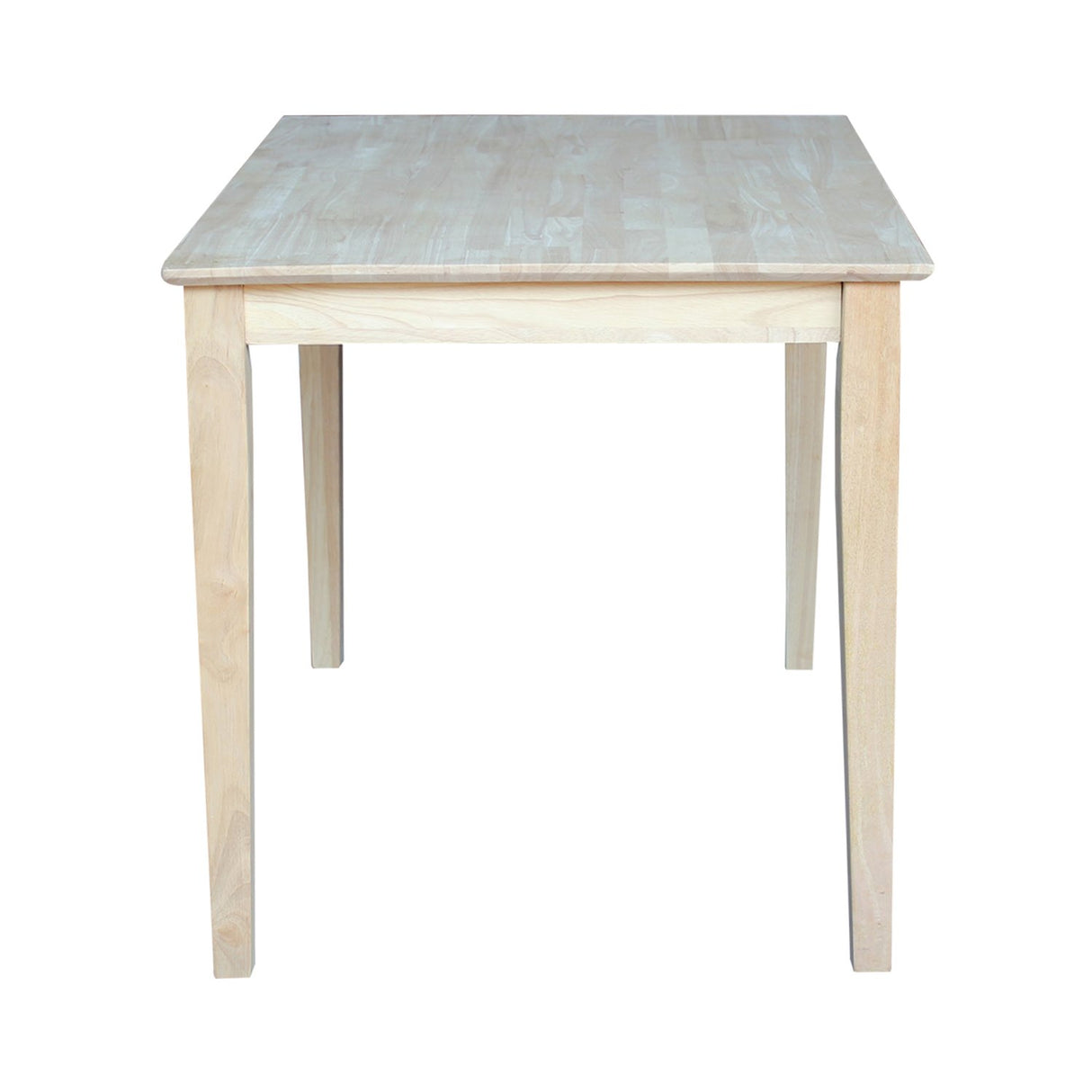 International Concepts Solid Wood Top Table with Shaker Legs, Standard Height IC International Concepts