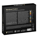 Vallejo - Model Color Medieval Colors Set | Modeling Acrylic Paints | 16 Bottles x 18 ml (0.60 fl.oz.) Vallejo