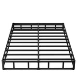 Maenizi 9 Inch Box Spring for Queen Bed, Heavy Duty Metal Box Spring Bed Base with Fabric Cover, Mattress Foundation, Easy Assembly, Noise Free, Black Maenizi