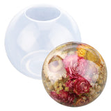 4inch Large Sphere Resin Mold Silicone,One-Piece Design 3D Round Ball Silicone Molds for Resin Art,Epoxy Resin,Candle Wax, Soap, Bath Bomb, Cement, Plaster F FYJS