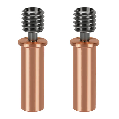 2PCS 3D Printer Extruder Copper Titanium Alloy Throat Tube for Kobra 2/Kobra 2 Neo/Kobra 2 Pro/Kobra 2 Plus/Kobra 2 Max, High Temperature and Wear Resistance HeatBreak 3D Printer Replacement Part