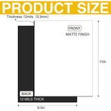 JINGZHAN Printable Magnet Sheets Non Adhesive,8.5 X11 Inches for Inkjet Printers,10 Sheets Matte Cuttable Magnetic Paper,12mil Thickness DIY Flexible Magnet Photos JINGZHAN