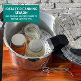 Mirro 92116 Polished Aluminum 5 / 10 / 15-PSI Pressure Cooker / Canner Cookware, 16-Quart, Silver Mirro