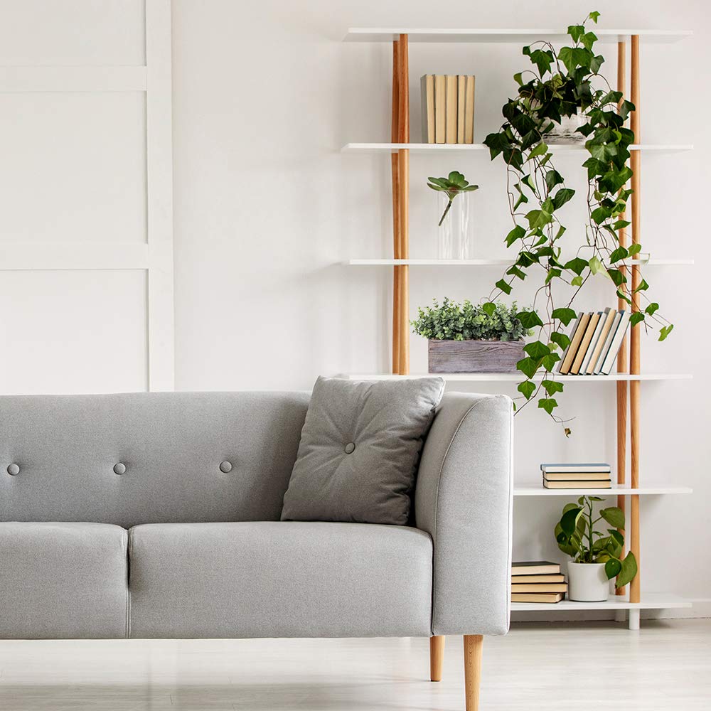 Faux Eucalyptus Plants in Rustic Rectangular Wood Planter Box Artificial Eucalyptus Greenery Arrangement Potted Plant in Dusty Green for Wedding Centerpiece Office Room Table Windowsill Décor Winlyn