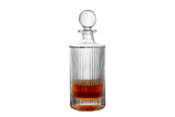 Whiskey Decanter and Glass Stopper 27 oz Square Decanter for Whiskey, Bourbon, Brandy, Liquor, and Rum QUEEN&STONE LEAD FREE