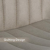 Nalupatio Bar Stools Set of 2 Modern Swivel Bar Chairs, Barstools Counter Height with High Backrest, Easy 3-5 Minute Assembly for Bar, Kitchen, Dining Room Beige Nalupatio