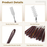 27 PCS Palette Knife Set, Palette Knives Spatula Set, Stainless Steel Palette Tool with Wooden Handle, Painting Spatulas for Color Mixing Texturing Homaisson