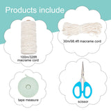 WEBEEDY Macrame Bag DIY Kit Bohemian Shoulder Bag Macrame Purse Set with Instruction for Adults Beginners, Includes Macrame Cord,Crochet Bags for Women Holiday Beach Christmas Decor Gift,10.4x8inch WEBEEDY