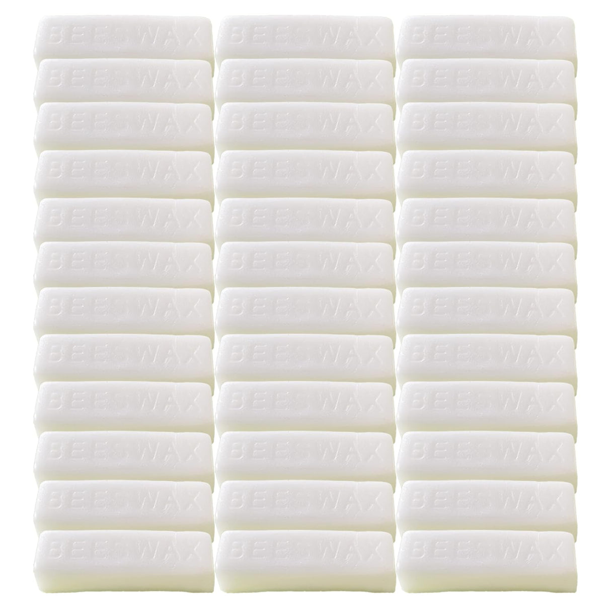 TooGet 36Pcs White Beeswax Bars, Natural Beeswax Block Bees Wax Pure Bar Wax for Candle Making, Skincare, Furniture Polish, DIY Crafts - 40 OZ TooGet