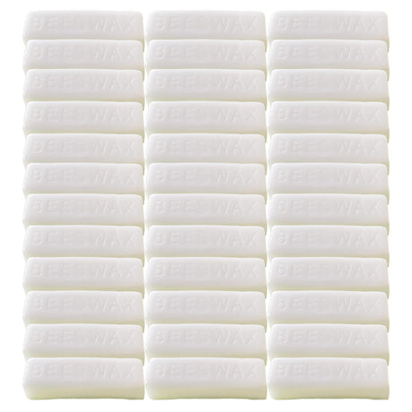 TooGet 36Pcs White Beeswax Bars, Natural Beeswax Block Bees Wax Pure Bar Wax for Candle Making, Skincare, Furniture Polish, DIY Crafts - 40 OZ TooGet