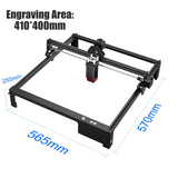 IWECOLOR Laser Engraver 5W Higher Accuracy DIY Laser Engraving Machine,Offline Usage Laser Cutter,400x410mm,0.08mm Laser Spot, CNC Laser Cutter for Wood Metal Acrylic Glass IWECOLOR
