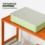 Magshion 6-Tier Bookshelf with 2 Drawers, Ladder Bookshelf with Cabinet Tall Narrow Bookcase, Bamboo Open Book Case Chinese Vintage Display Etagere Freestanding Books Shelves, Brown Magshion