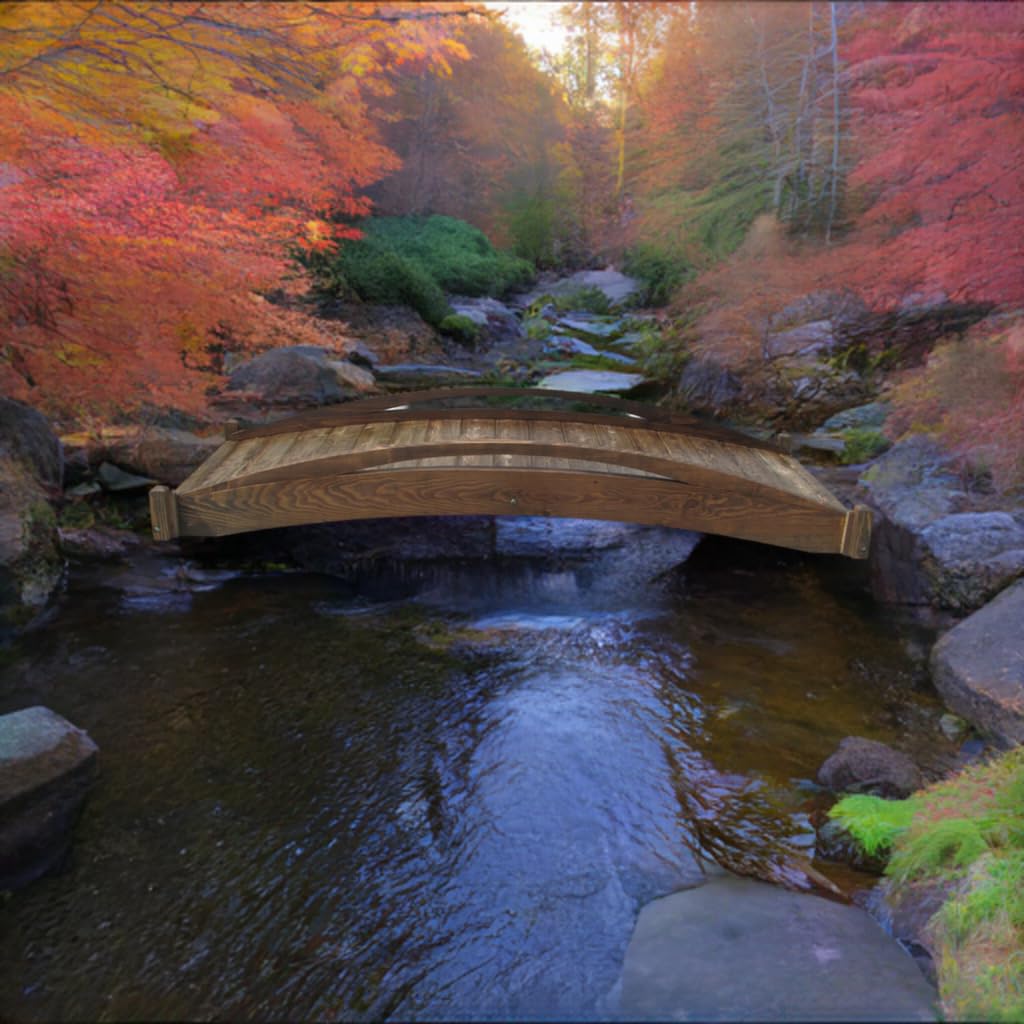 SamsGazebos Basho Garden Bridge 8 ft SamsGazebos