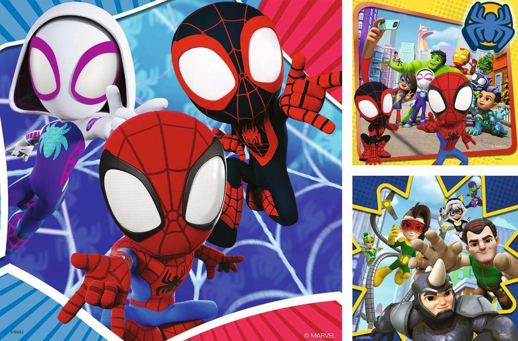 Ravensburger Marvel Spiderman Spidey & His Amazing Friends 3X 49 Piece Jigsaw Puzzles for Kids Age 5 Years Up Ravensburger