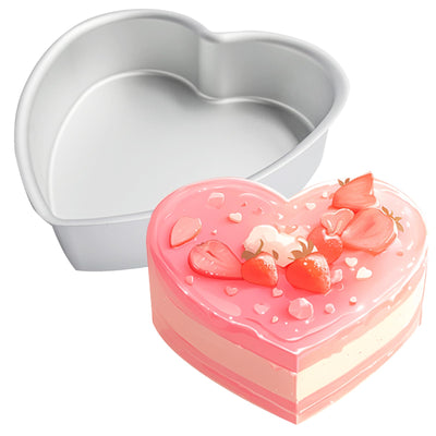 8 Inches Aluminum Heart Shaped Cake Pans Tins