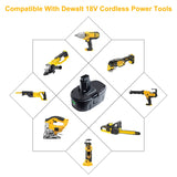 DTK 7.0Ah 18V Battery Replacement for Dewalt, 2Pack 18V Lithium Ion Battery Compatible with Dewalt DC9096 DC9098 DC9099 DW9095 DW9096 DW9098 DE9039 Cordless Tools DTK