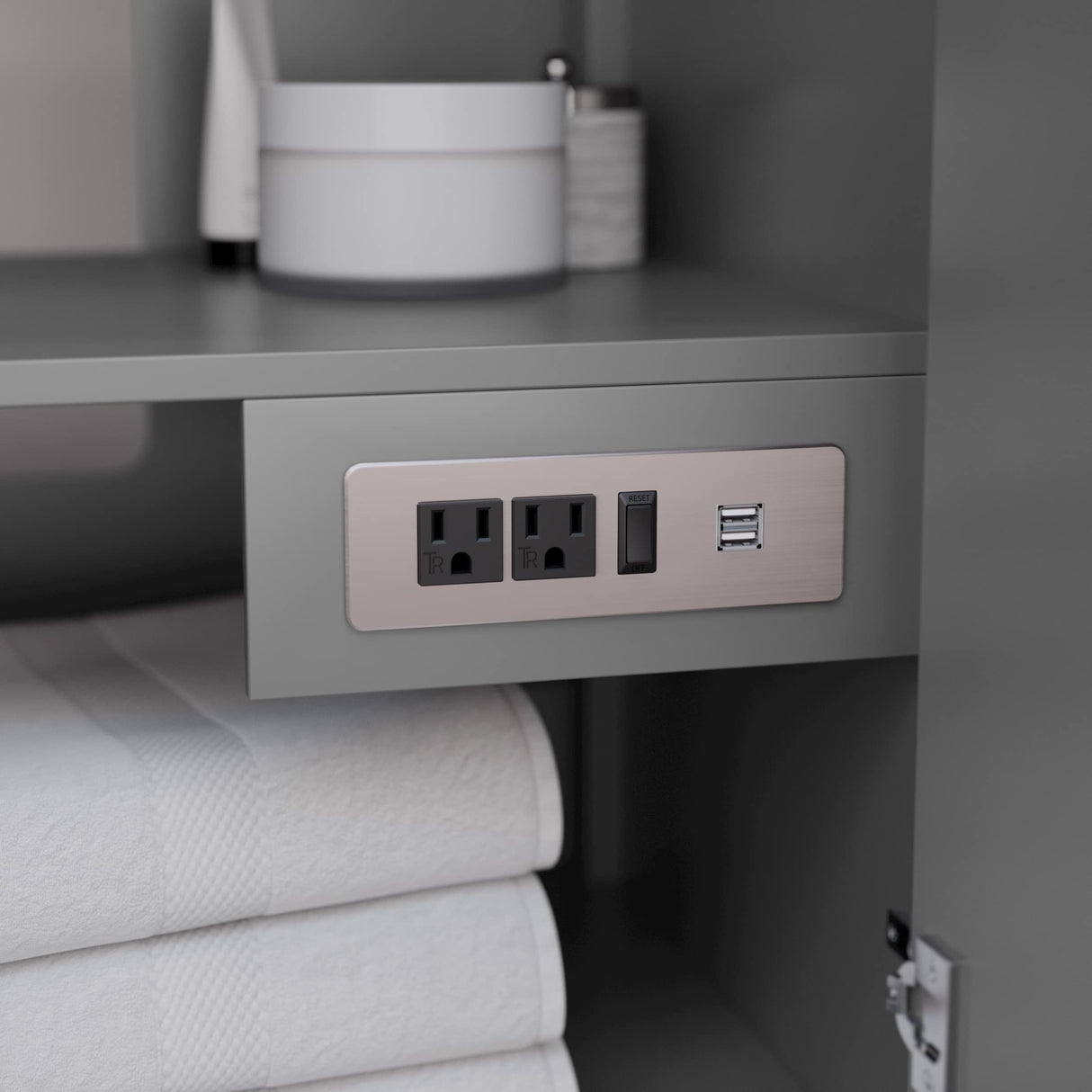 Wyndham Collection Strada 72 Inch Double Bathroom Vanity in Dark Gray, White Quartz Countertop, Undermount Square Sink (1-Hole), Brushed Nickel Trim Wyndham Collection