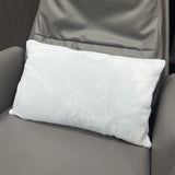 FUKiss 4 PCS 12" x 20" White Sublimation Blanks Soft Plush Crystal Velvet Fabric Throw Pillow Case Cushion Cover Pillowcase for Sofa Vinyl Projects DIY Printing Square NO Pillow Insert FUKiss