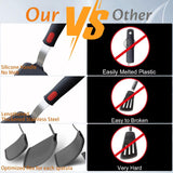 Silicone Spatula Turner, 5-Pack Spatulas Silicone Set for Nonstick Cookware, 600°F Heat Resistant Kitchen Cooking Utensils Set for Egg, Pancake Dishwasher Safe KAKAMINA