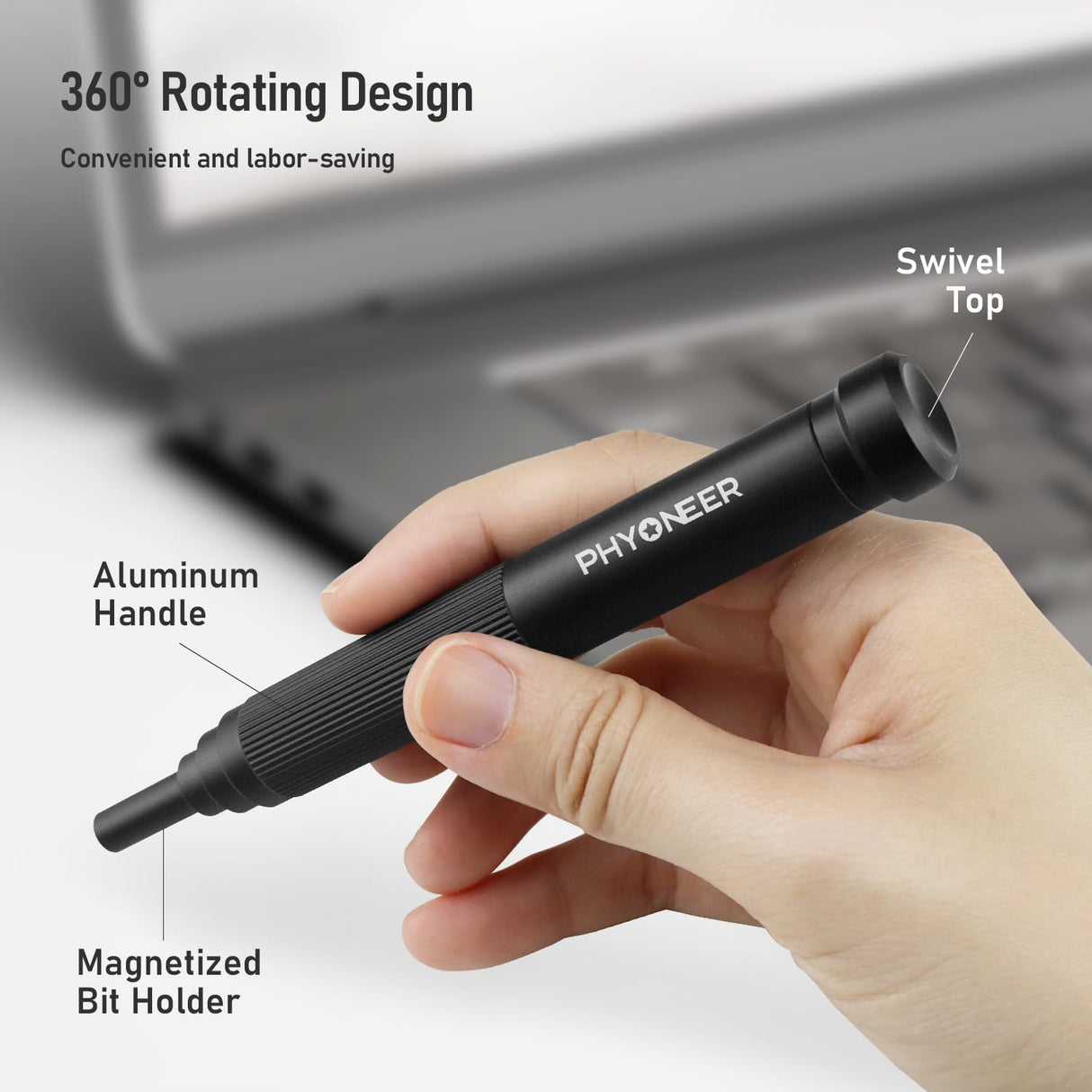 Precision Screwdriver Sets, PHYONEER 146 in 1 Tool Kit with Alloy Mini Screwdriver, 120 Magnetic Bits, 24 Types of Accessories, Repair Tool Kit for Electronics,PC,Computer,Cell Phone,Laptop,Xbox,PS5 PHYONEER