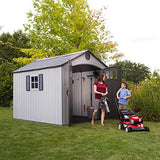 Lifetime 60202 8 x 10 Ft. Outdoor Storage Shed, Gray Lifetime