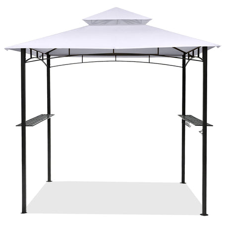 SCOCANOPY Heavy Duty Grill Replacement Canopy BBQ Gazebo Top Fit for Aldi Gardenline Belavi Shoprite Grill Gazebo,for Model Number: 43472,812576,822694,31937-17,21581,White SCOCANOPY