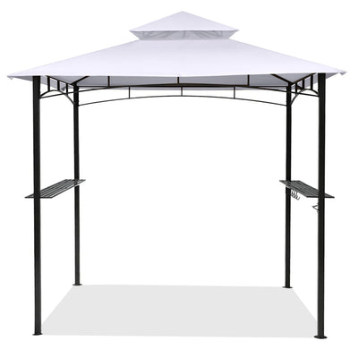 SCOCANOPY Heavy Duty Grill Replacement Canopy BBQ Gazebo Top Fit for Aldi Gardenline Belavi Shoprite Grill Gazebo,for Model Number: 43472,812576,822694,31937-17,21581,White