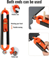 Gauge Shape Outline Tool, Contour Gauge Profile Tool with Lock, Measuring Tools Shape Duplicator for Woodworking - 10 Inch & 6 Inch (6+10 inch HBTJCZXL