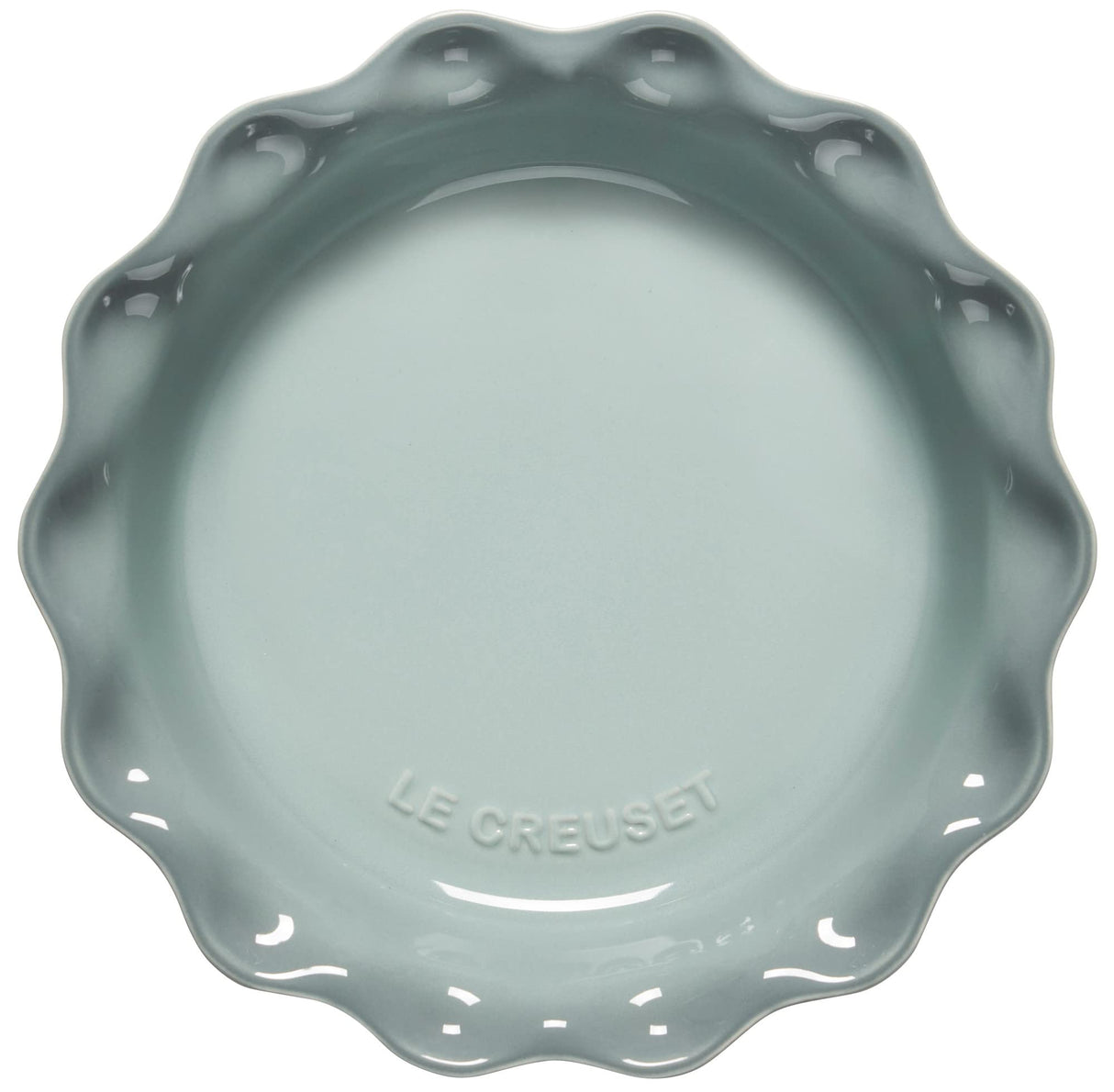 Le Creuset Stoneware Pie Dish, 9", Sea Salt Le Creuset