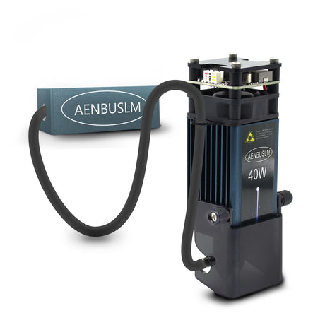 AENBUSLM 40W Laser Module with Air Assit for Laser Cutter & Laser Engraver Machine,5.5W Output Power,Built in FAC,Ultra-Fine Compressed Spot CNC Carving DIY Laser Master - Laser Class lV AENBUSLM