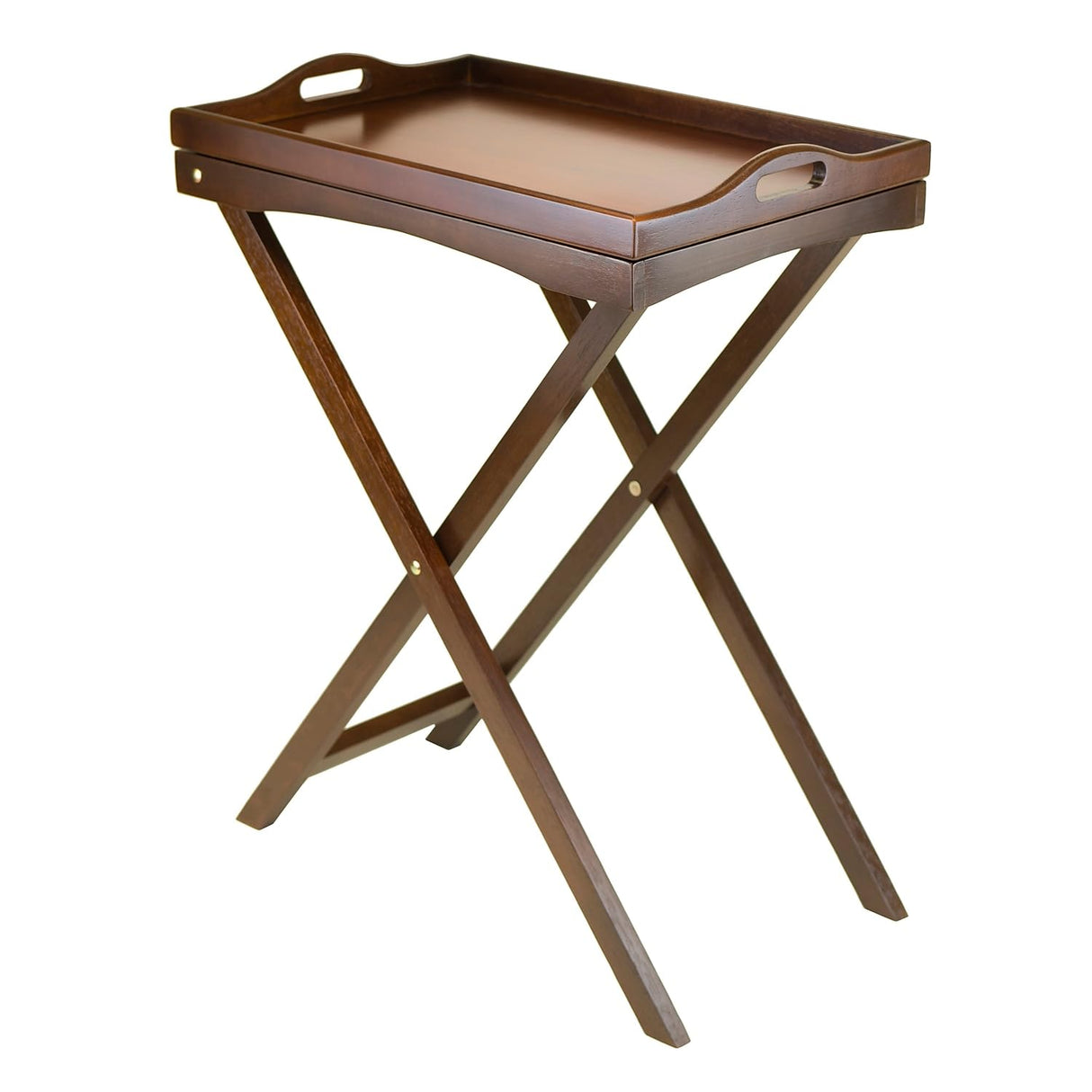 Winsome 94422 Folding Butler Tray Table, Antique Walnut Winsome