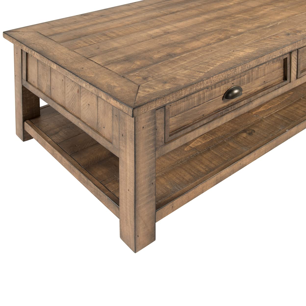 Martin Svensson Home Monterey Solid Wood Coffee Table, Reclaimed Natural - WoodArtSupply