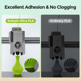 SOLEYIN Ultra PLA Filament 1.75mm PLA 3D Printer Filament High Speed 30-300mm/s Dimensional Accuracy +/- 0.02mm, 1kg Spool (2.2lbs), Soleyin by Creality Filament, Fit Most FDM 3D Printer, PLA Rosehip SOLEYIN