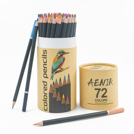 Colored Pencils for Adult Coloring Books, 72 Colors Drawing Pencils with Oil-Based Cores, Professional Art Supplies for Artists, Coloring Pencils for Adults, Color Pencils Set for Beginners and Teens. Aenir