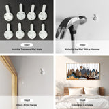 CHDITB Framed Wood Mountain Wall Art, 20"x40" Large Country Woodcut Style Wall Decor, Rustic Forest Nature Wall Painting, Modern Canvas Art Prints for Living Room, Bedroom, Farmhouse, Office CHDITB