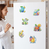 Ceitura 6Pcs Acrylic Wine Glasses 5D Diamond Art Painting Fridge Magnet for Adults Beginners C'eitura