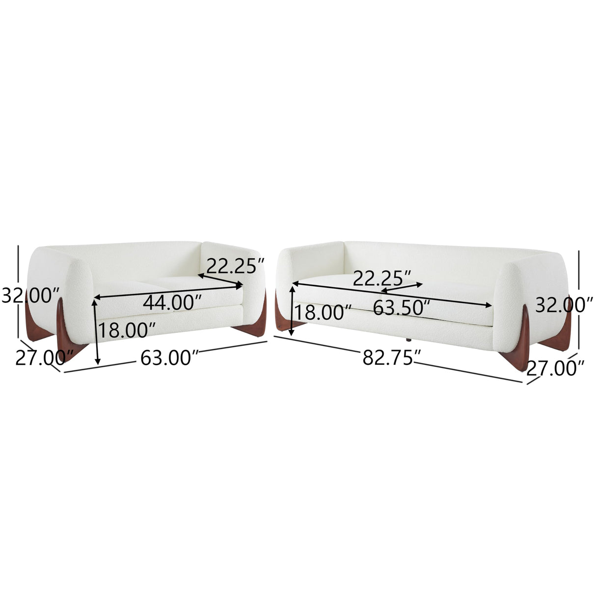 Christopher Knight Home Almad 2 Pieces Sofa Couch Set, Cozy 3-Seater Sofa and Loveseat for Living Room, Upholstered Couch Chair, Soft Seating Lounge Sofa with Wood Frame, Fabric, Beige Christopher Knight Home