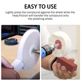 SCOTTCHEN Buffing Polishing Cutting Compounds 4 Oz. Kit - Green Fine/White Medium/Red Coarse - 3 Pack SCOTTCHEN