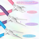 Jewelry Pliers Set - Needle Nose, Round Nose and Wire Cutters for Jewelry Making, Repair and Crafts shynek