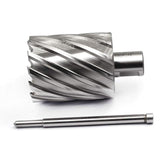 Annular Cutter JESTUOUS 3/4 Inch Weldon Shank 2 Cutting Diameter 2 Cutting Depth with Pilot Pin Slugger Bits Two Flat HSS Kit for Magnetic Drill Press,1 Piece JESTUOUS